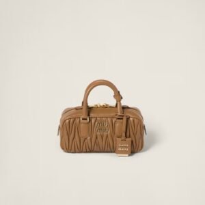 Arcadie Matelassé Small Soft Lamb Leather Handbag