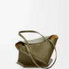 Medium Puzzle Fold tote in shiny calfskin