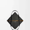 Medium Puzzle Fold tote in shiny calfskin