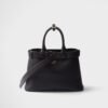 Prada Buckle Small Leather Band Handbag