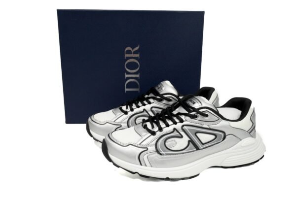 dior_b30_white_mesh_silver_tone_metallic_calfskin_1A6E19A275C10.jpg Dior B30 White Mesh Silver-Tone Metallic Calfskin