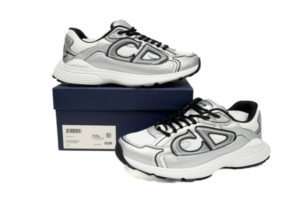dior_b30_white_mesh_silver_tone_metallic_calfskin_1A6E19A276E13.jpg Dior B30 White Mesh Silver-Tone Metallic Calfskin