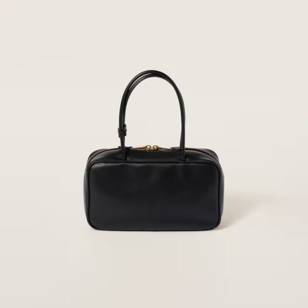 Beau Leather Handbag black color