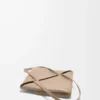 Medium Puzzle Fold tote in shiny calfskin