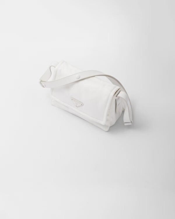 Small-filled Re-Nylon shoulder bag white