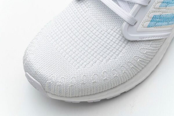 Adidas Ultra Boost  20 White Sharp Blue True Orange EG0768