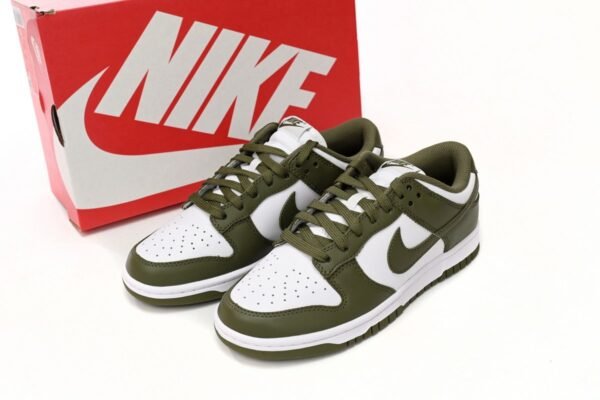 Nike Dunk Low White Scattered olive Green DD1503-200