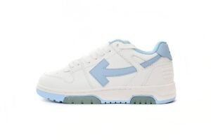 OFF-WHITE Out Of Office OOO 30 MM Low Tops White Light Blue OMIA189C99LEA0010145