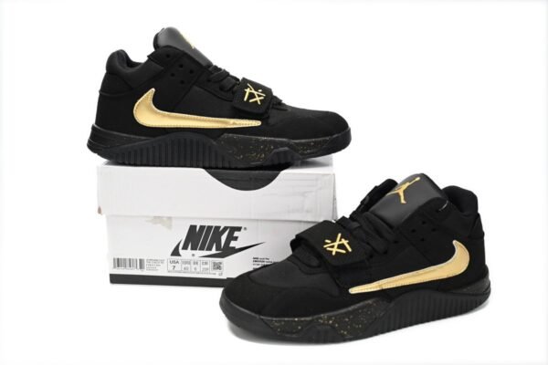 Travis Scott x Jordan Cut The Check Nice Kicks Black Gold FZ8117-911