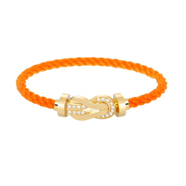[Eternal Jewelry]CHANCE LARGE 8 FIGURE BUCKLE HALF DIAMOND BRACELET GOLD