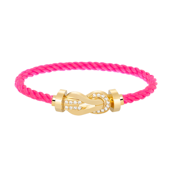 [Eternal Jewelry]CHANCE LARGE 8 FIGURE BUCKLE HALF DIAMOND BRACELET GOLD