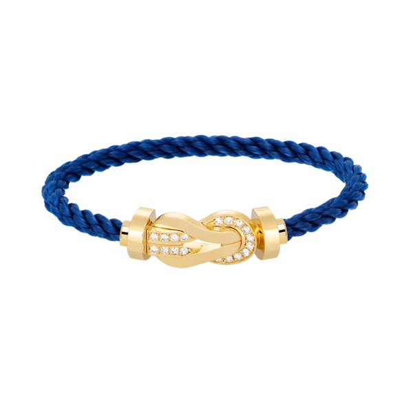 [Eternal Jewelry]CHANCE LARGE 8 FIGURE BUCKLE HALF DIAMOND BRACELET GOLD