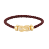 [Eternal Jewelry]CHANCE LARGE 8 FIGURE BUCKLE HALF DIAMOND BRACELET GOLD