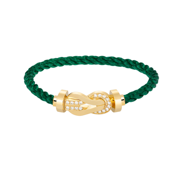 [Eternal Jewelry]CHANCE LARGE 8 FIGURE BUCKLE HALF DIAMOND BRACELET GOLD