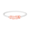 [Eternal Jewelry]CHANCE LARGE 8 FIGURE BUCKLE HALF DIAMOND BRACELET ROSE GOLD