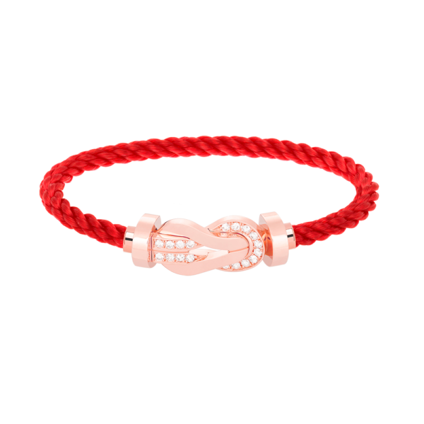 [Eternal Jewelry]CHANCE LARGE 8 FIGURE BUCKLE HALF DIAMOND BRACELET ROSE GOLD