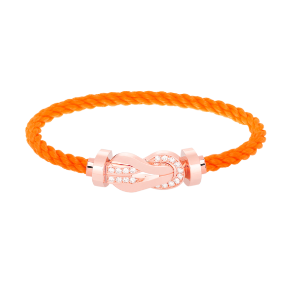 [Eternal Jewelry]CHANCE LARGE 8 FIGURE BUCKLE HALF DIAMOND BRACELET ROSE GOLD