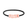 [Eternal Jewelry]CHANCE LARGE 8 FIGURE BUCKLE HALF DIAMOND BRACELET ROSE GOLD