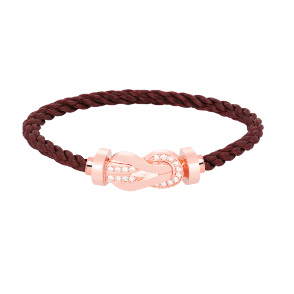 [Eternal Jewelry]CHANCE LARGE 8 FIGURE BUCKLE HALF DIAMOND BRACELET ROSE GOLD