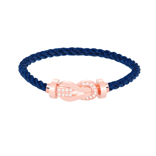 [Eternal Jewelry]CHANCE LARGE 8 FIGURE BUCKLE HALF DIAMOND BRACELET ROSE GOLD