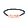 [Eternal Jewelry]CHANCE LARGE 8 FIGURE BUCKLE HALF DIAMOND BRACELET ROSE GOLD