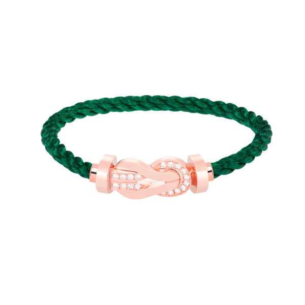 [Eternal Jewelry]CHANCE LARGE 8 FIGURE BUCKLE HALF DIAMOND BRACELET ROSE GOLD