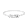 [Eternal Jewelry]CHANCE LARGE 8 FIGURE BUCKLE HALF DIAMOND BRACELET SILVER