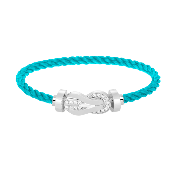 [Eternal Jewelry]CHANCE LARGE 8 FIGURE BUCKLE HALF DIAMOND BRACELET SILVER