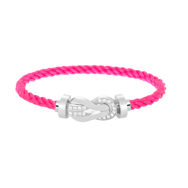 [Eternal Jewelry]CHANCE LARGE 8 FIGURE BUCKLE HALF DIAMOND BRACELET SILVER