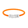[Eternal Jewelry]CHANCE LARGE 8 FIGURE BUCKLE HALF DIAMOND BRACELET SILVER