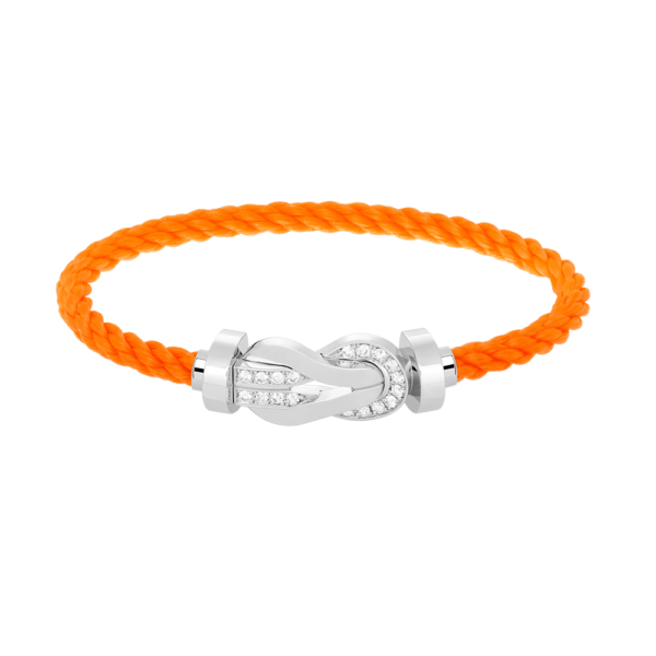[Eternal Jewelry]CHANCE LARGE 8 FIGURE BUCKLE HALF DIAMOND BRACELET SILVER