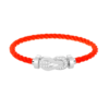 [Eternal Jewelry]CHANCE LARGE 8 FIGURE BUCKLE HALF DIAMOND BRACELET SILVER