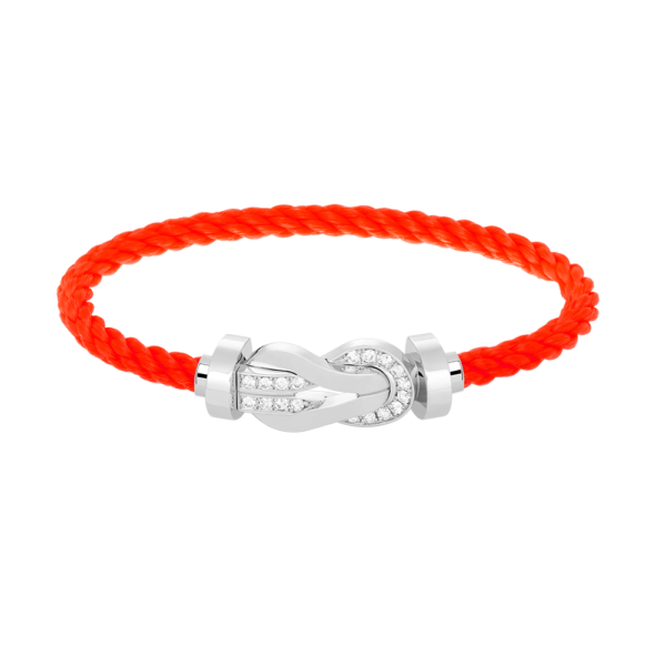 [Eternal Jewelry]CHANCE LARGE 8 FIGURE BUCKLE HALF DIAMOND BRACELET SILVER