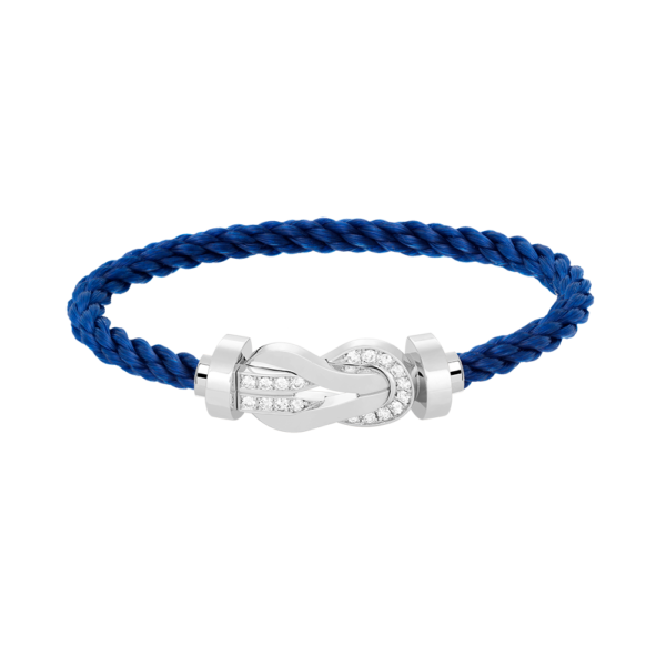 [Eternal Jewelry]CHANCE LARGE 8 FIGURE BUCKLE HALF DIAMOND BRACELET SILVER