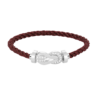 [Eternal Jewelry]CHANCE LARGE 8 FIGURE BUCKLE HALF DIAMOND BRACELET SILVER