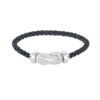[Eternal Jewelry]CHANCE LARGE 8 FIGURE BUCKLE HALF DIAMOND BRACELET SILVER