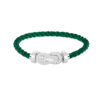 [Eternal Jewelry]CHANCE LARGE 8 FIGURE BUCKLE HALF DIAMOND BRACELET SILVER