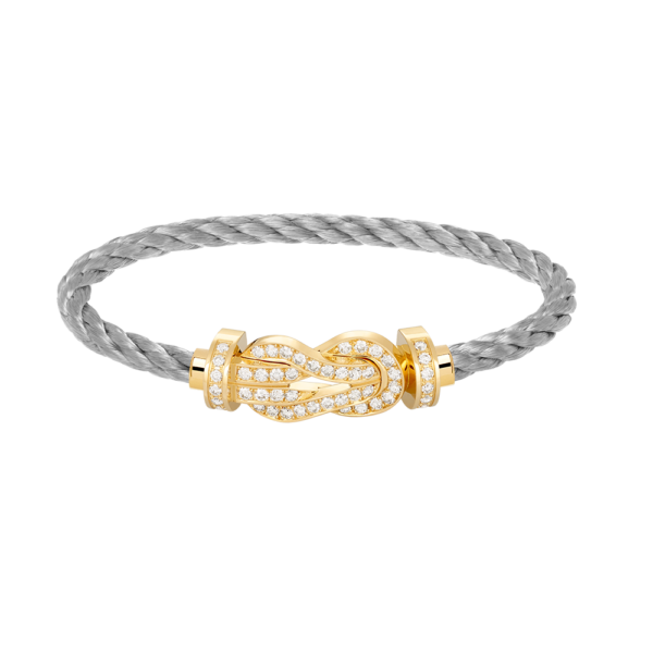 [Eternal Jewelry]CHANCE LARGE 8 FIGURE BUCKLE FULLDIAMOND BRACELET GOLD