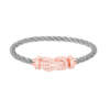 [Eternal Jewelry]CHANCE LARGE 8 FIGURE BUCKLE FULL DIAMOND BRACELET ROSE GOLD