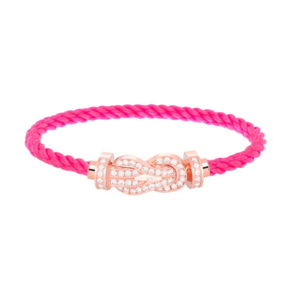[Eternal Jewelry]CHANCE LARGE 8 FIGURE BUCKLE FULL DIAMOND BRACELET ROSE GOLD