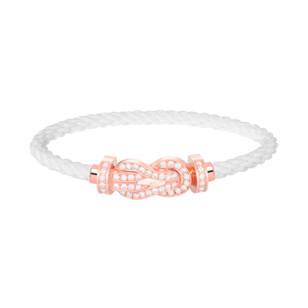 [Eternal Jewelry]CHANCE LARGE 8 FIGURE BUCKLE FULL DIAMOND BRACELET ROSE GOLD