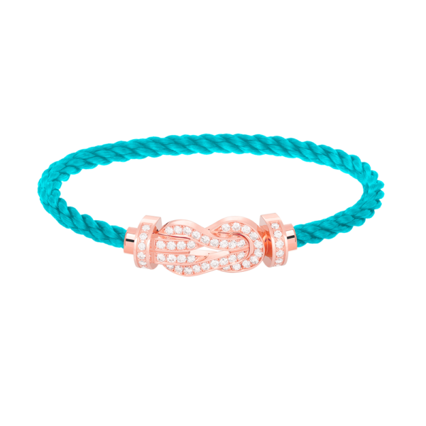 [Eternal Jewelry]CHANCE LARGE 8 FIGURE BUCKLE FULL DIAMOND BRACELET ROSE GOLD