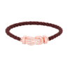 [Eternal Jewelry]CHANCE LARGE 8 FIGURE BUCKLE FULL DIAMOND BRACELET ROSE GOLD