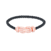 [Eternal Jewelry]CHANCE LARGE 8 FIGURE BUCKLE FULL DIAMOND BRACELET ROSE GOLD