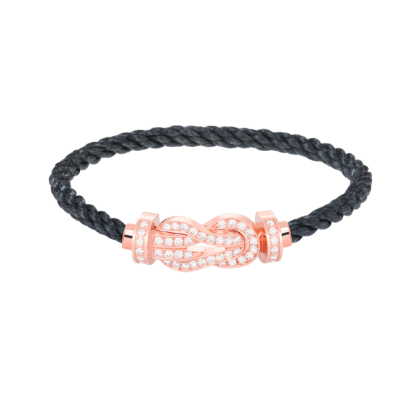 [Eternal Jewelry]CHANCE LARGE 8 FIGURE BUCKLE FULL DIAMOND BRACELET ROSE GOLD