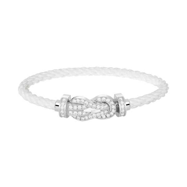 [Eternal Jewelry]CHANCE LARGE 8 FIGURE BUCKLE FULL DIAMOND BRACELET SILVER
