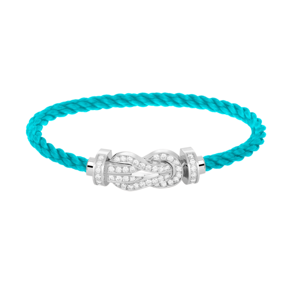[Eternal Jewelry]CHANCE LARGE 8 FIGURE BUCKLE FULL DIAMOND BRACELET SILVER