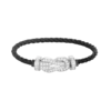 [Eternal Jewelry]CHANCE LARGE 8 FIGURE BUCKLE FULL DIAMOND BRACELET SILVER