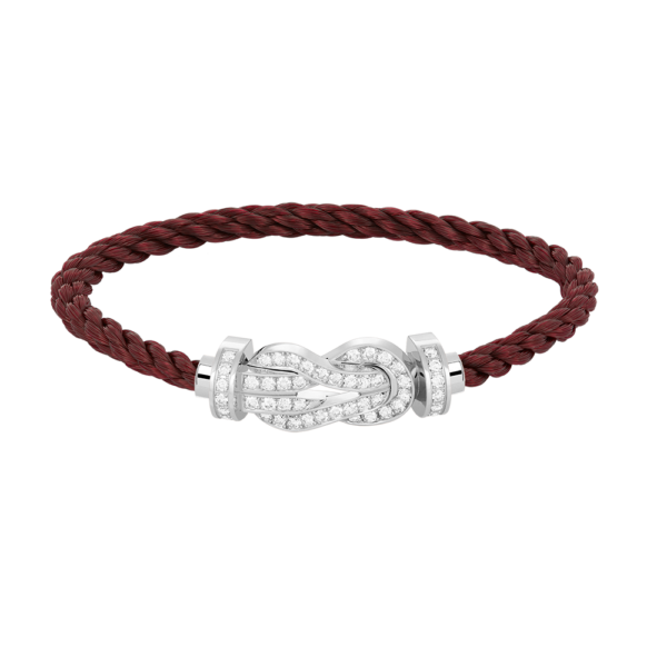 [Eternal Jewelry]CHANCE LARGE 8 FIGURE BUCKLE FULL DIAMOND BRACELET SILVER