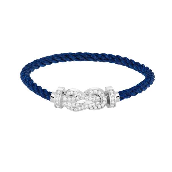 [Eternal Jewelry]CHANCE LARGE 8 FIGURE BUCKLE FULL DIAMOND BRACELET SILVER